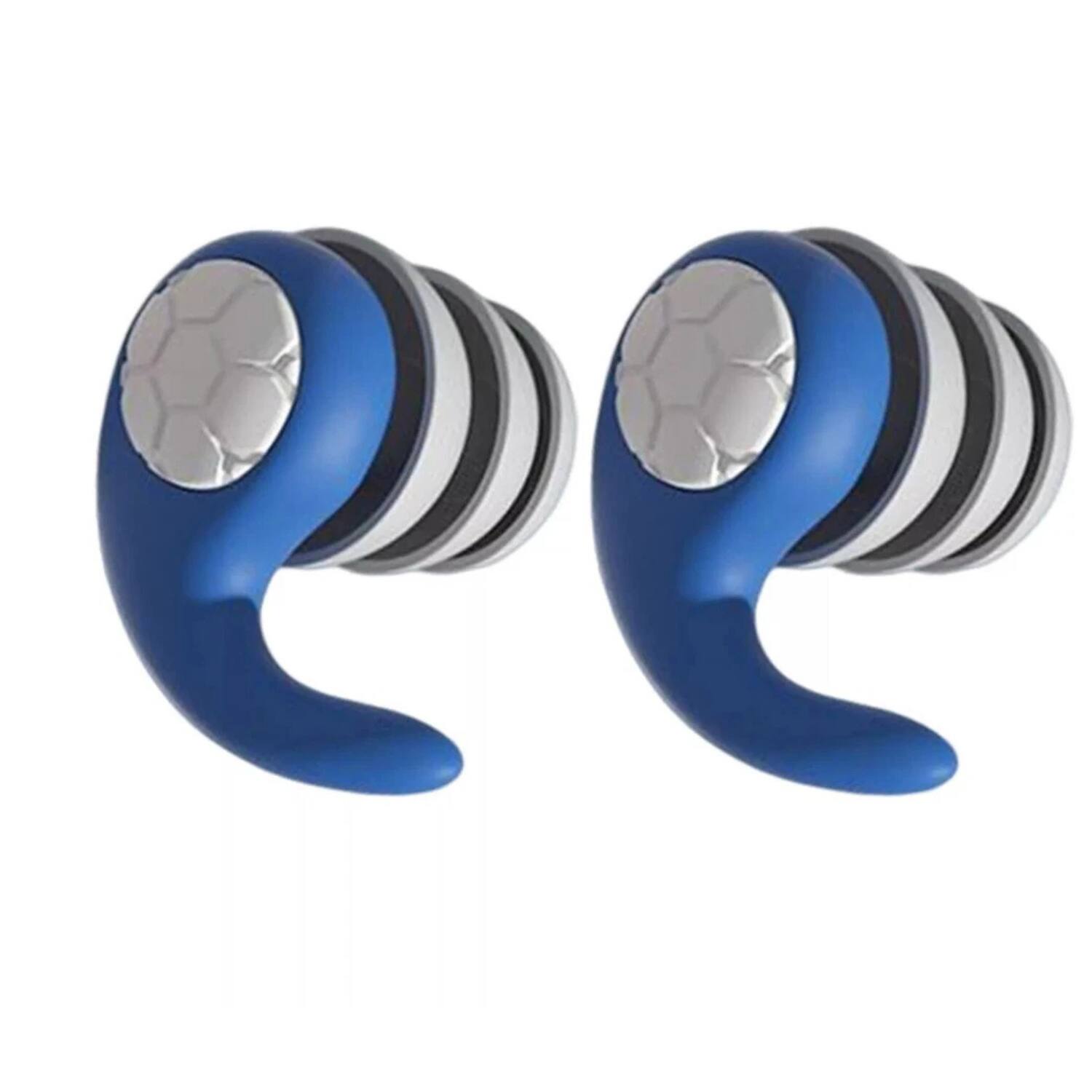 Front. Stock Preferred - Silicone Noise Cancelling Waterproof Earplugs Blue - Blue.