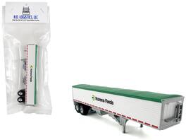 HO Logistics Replicas - Covered Grain Trailer Tarp "Nutrena Feeds" 1/87 (HO) Plastic Model Car by HO Logistics - White with Green