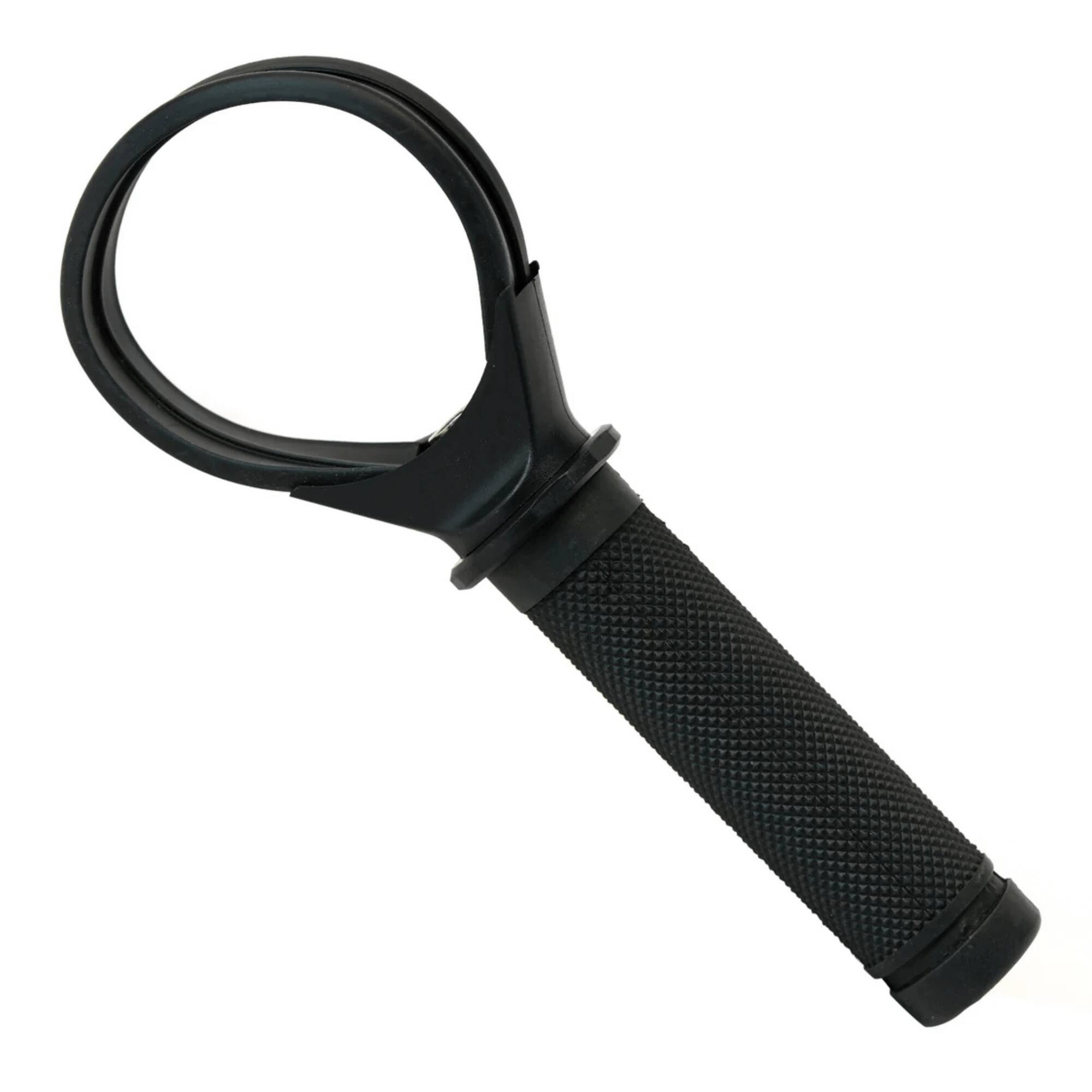 Front. DFX Powerball - Gyro Converter Accessory for Forearm Strength Training - Black.