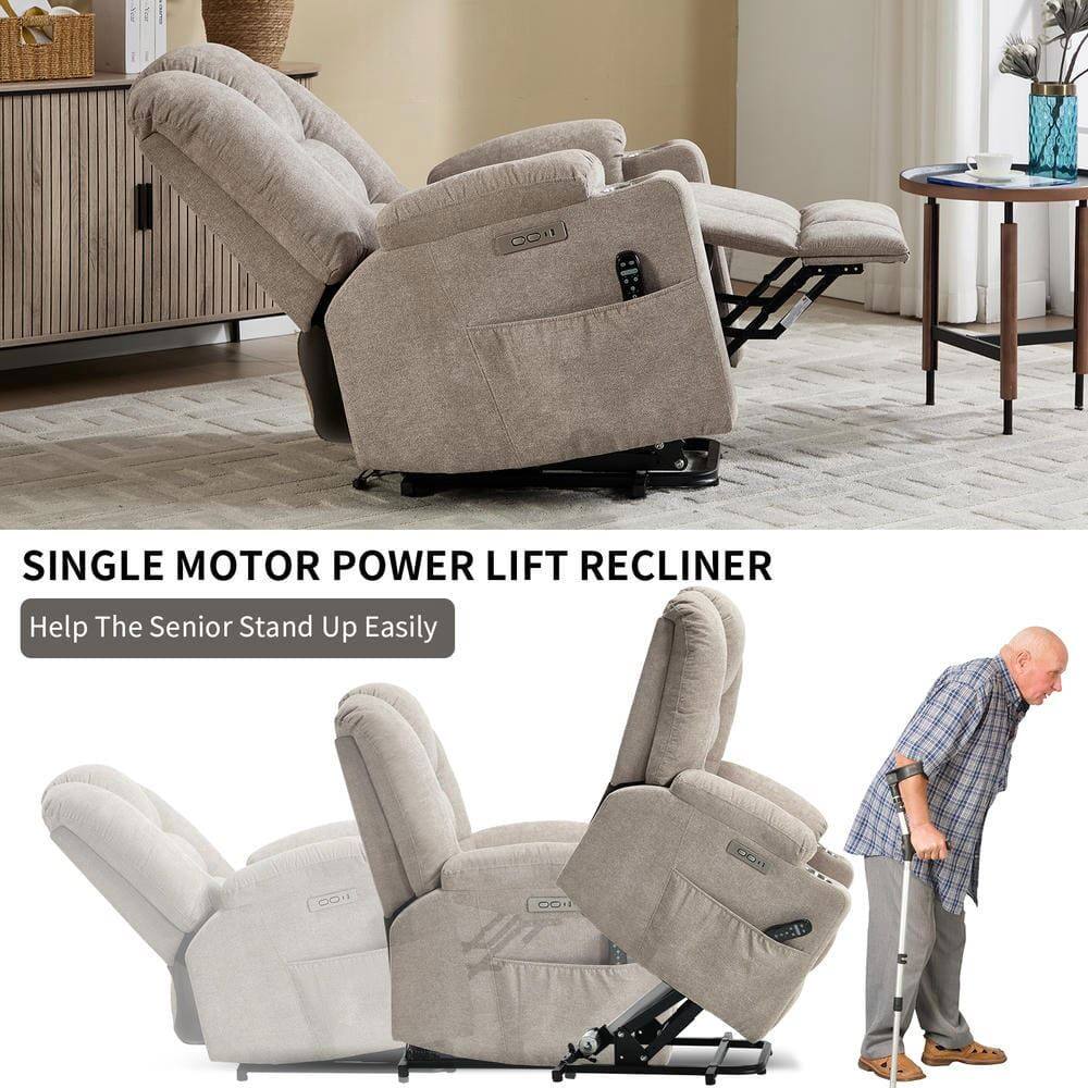 SINGLE MOTOR POWER LIFT RECLINER  
Help The Senior Stand Up Easily