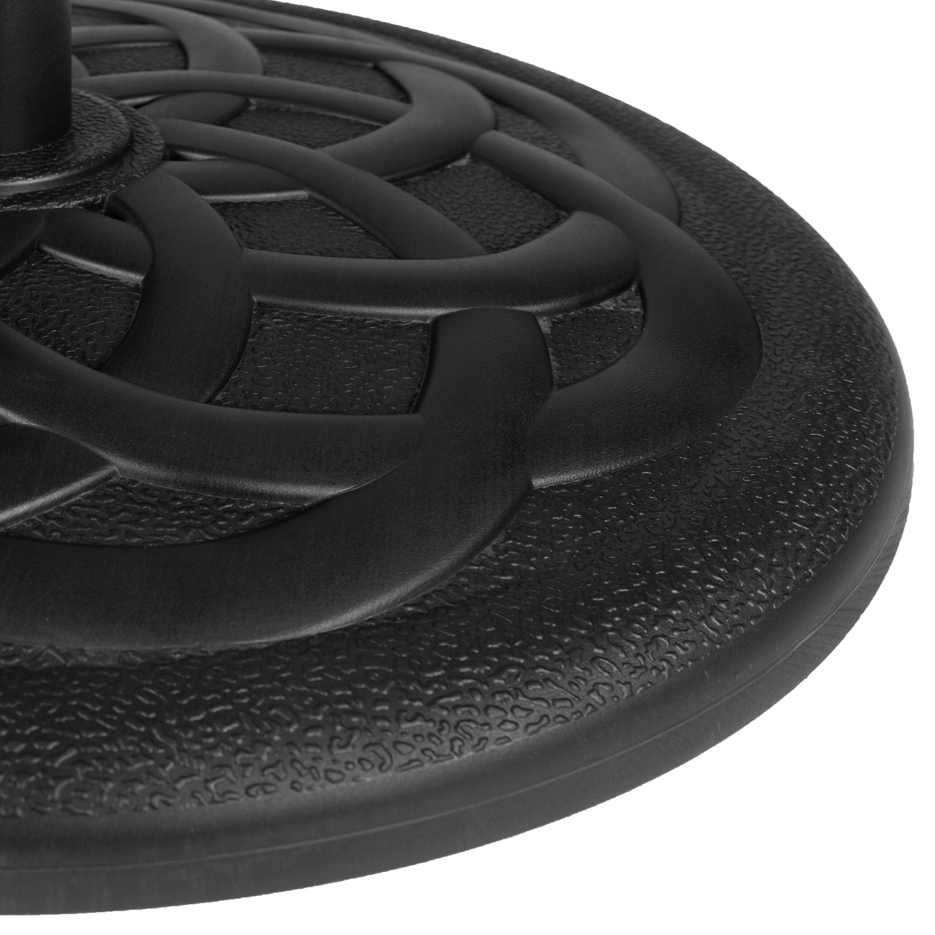 Alt View 5. Emma + Oliver - Universal Cement Patio Umbrella Base - Weatherproof - 19.25" Diameter - Black.