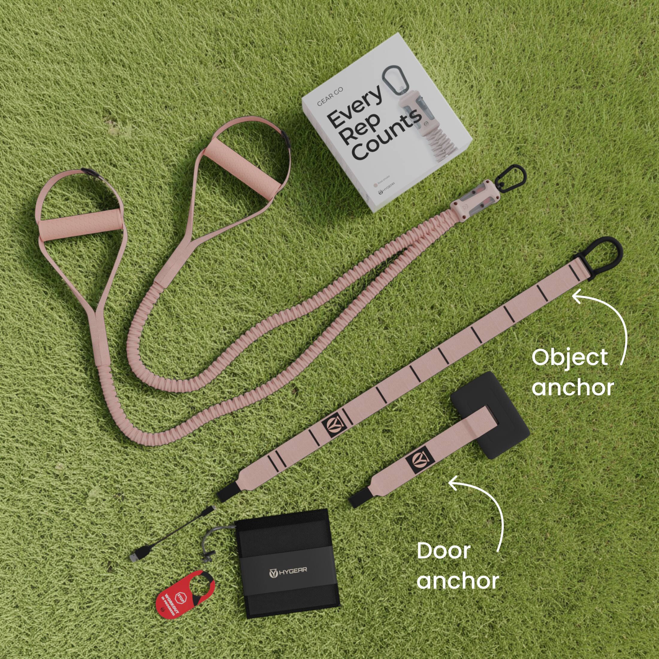 GEAR CO  
Every Rep Counts  

Object anchor  
Door anchor  

HYGEAR