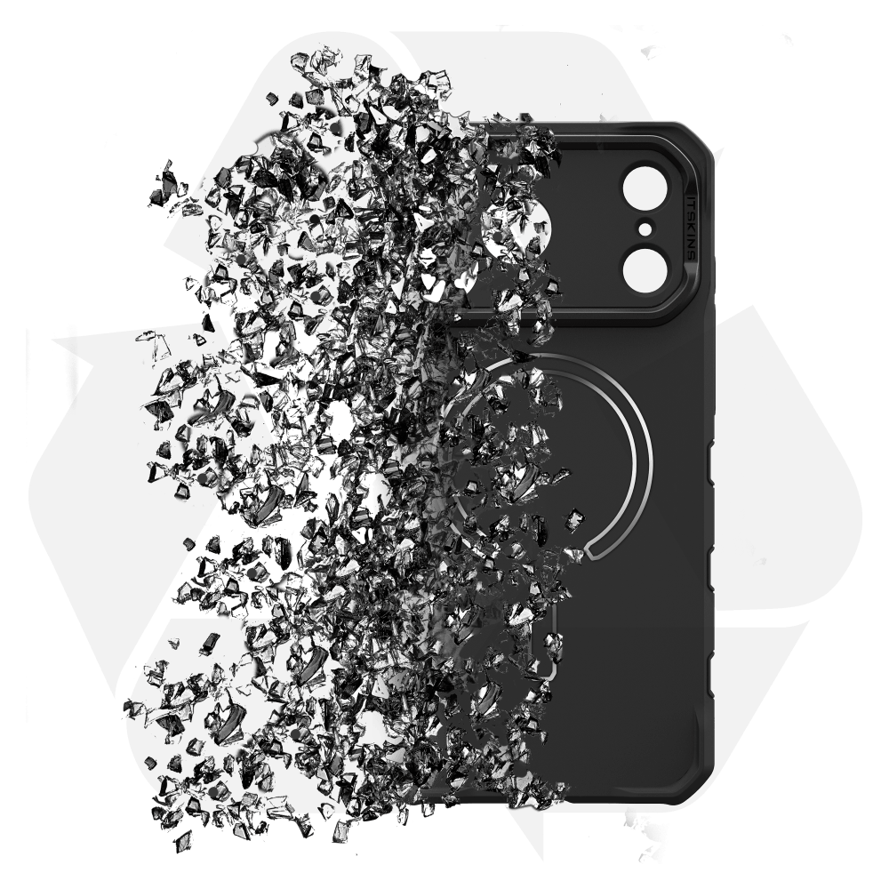 Alt View 6. Itskins - Supreme_R Bold MagSafe Case for Apple iPhone 18 Pro / 17 Pro - Black.