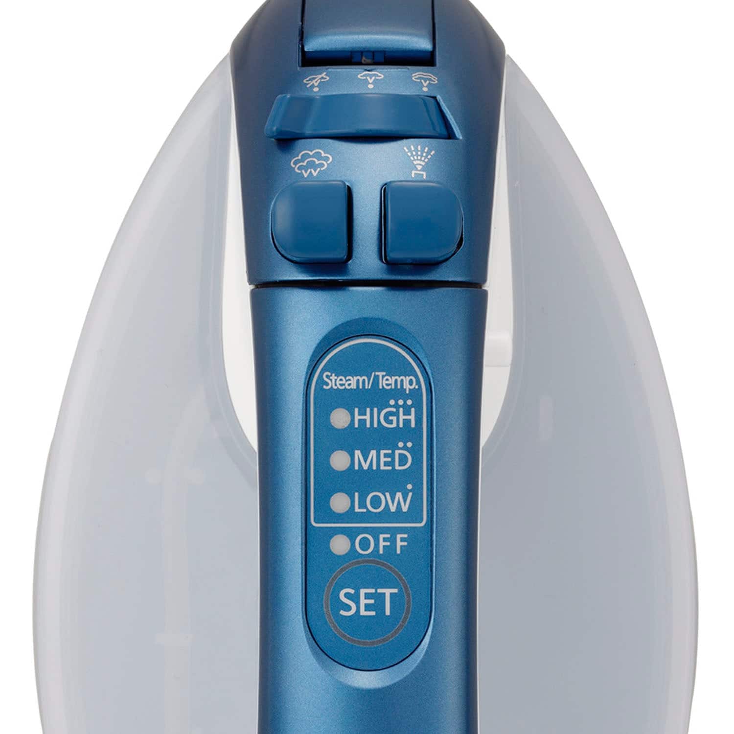 Steam/Temp. HIGH MED LOW OFF SET