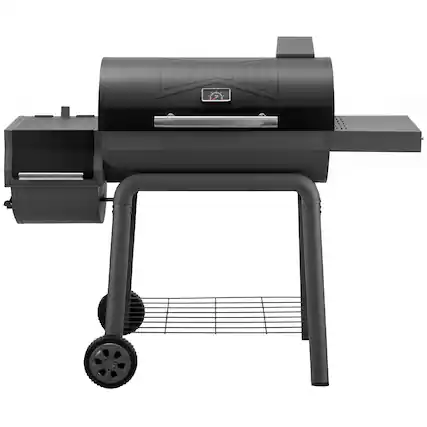 Front. FEASTO - 30-In Heavy-Duty Outdoor BBQ Grill with 815 Sq. in. - Black.
