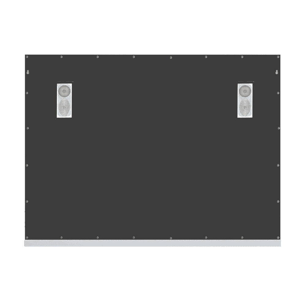 Alt View 7. Kadyn - 31.5"x22.8" Hollywood Mirror with 18 LED Bulbs, Bluetooth Speaker, Touch Screen & USB Port, Table/Hanging, White+Silver.