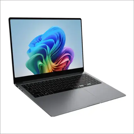 Front. Samsung - Samsung Galaxy Book5 PRO 14" Touch Screen Laptop - Intel Core Ultra 7 with 16GB Memory - 512GB SSD - Gray.