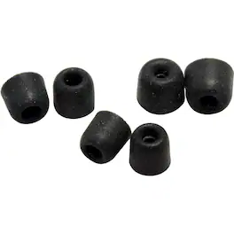 Dekoni Audio - 4.9mm Premium Memory Foam Isolation Tip for Mercury Earphone, Medium, 3 Pack, Black