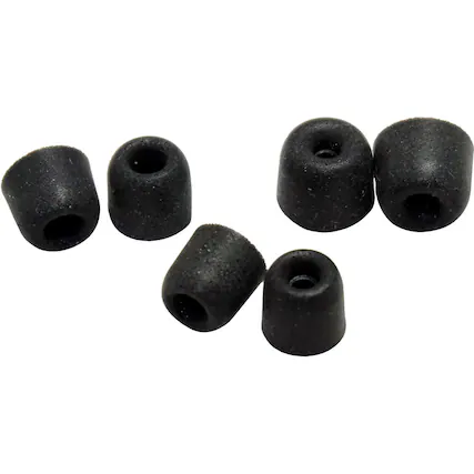 Front. Dekoni Audio - Dekoni Audio 4.9mm Memory Foam Tip for Mercury Earphone,Medium,3-Pack,Black.