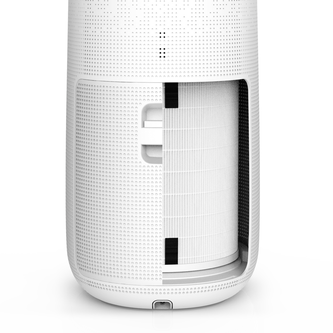 Alt View 6. JS Innovations - JS Complete 5-in-1 SMART Ionic Air Purifier & Odour Eliminator - Built-in UV-C Germicidal lamp - APP Enabled – 540 sqft - White.