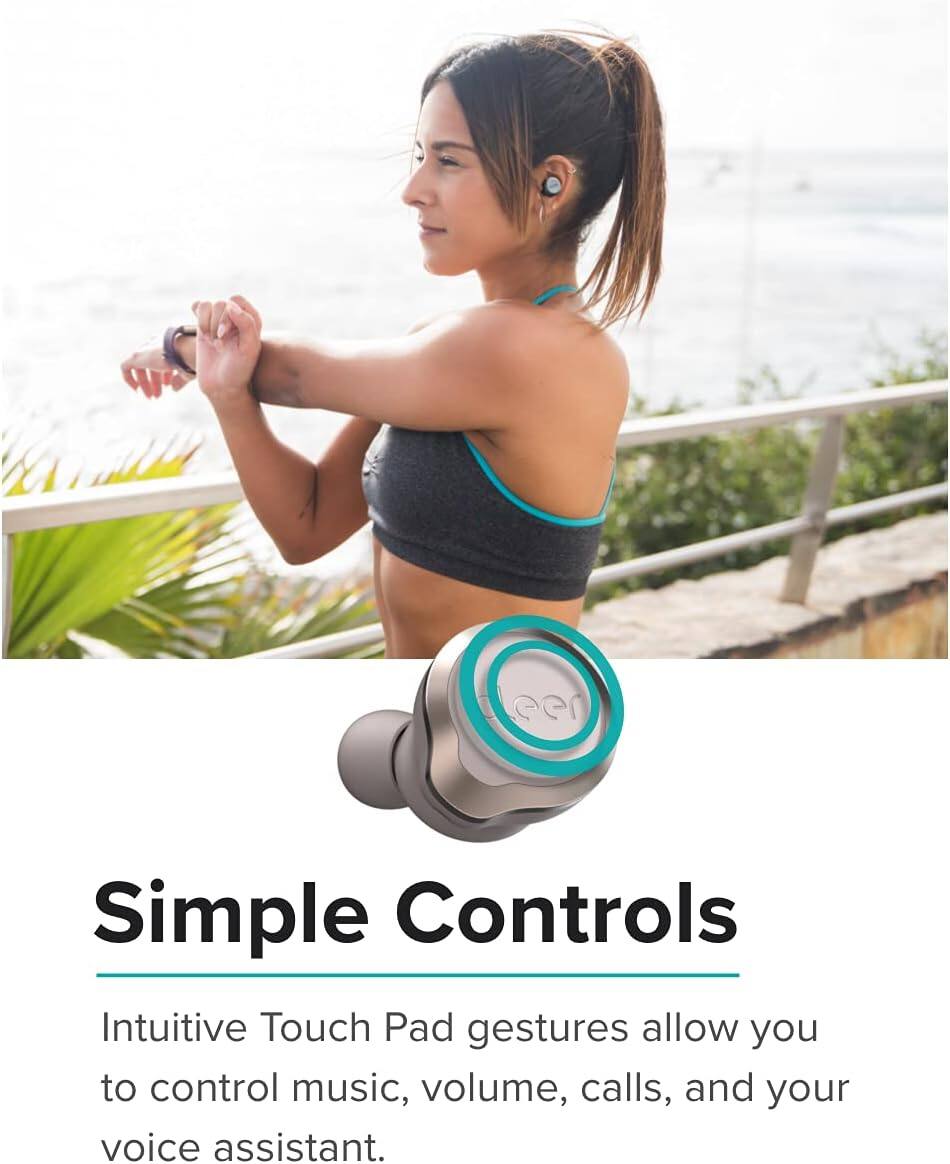 Simple Controls

Intuitive Touch Pad gestures allow you to control music, volume, calls, and your voice assistant.