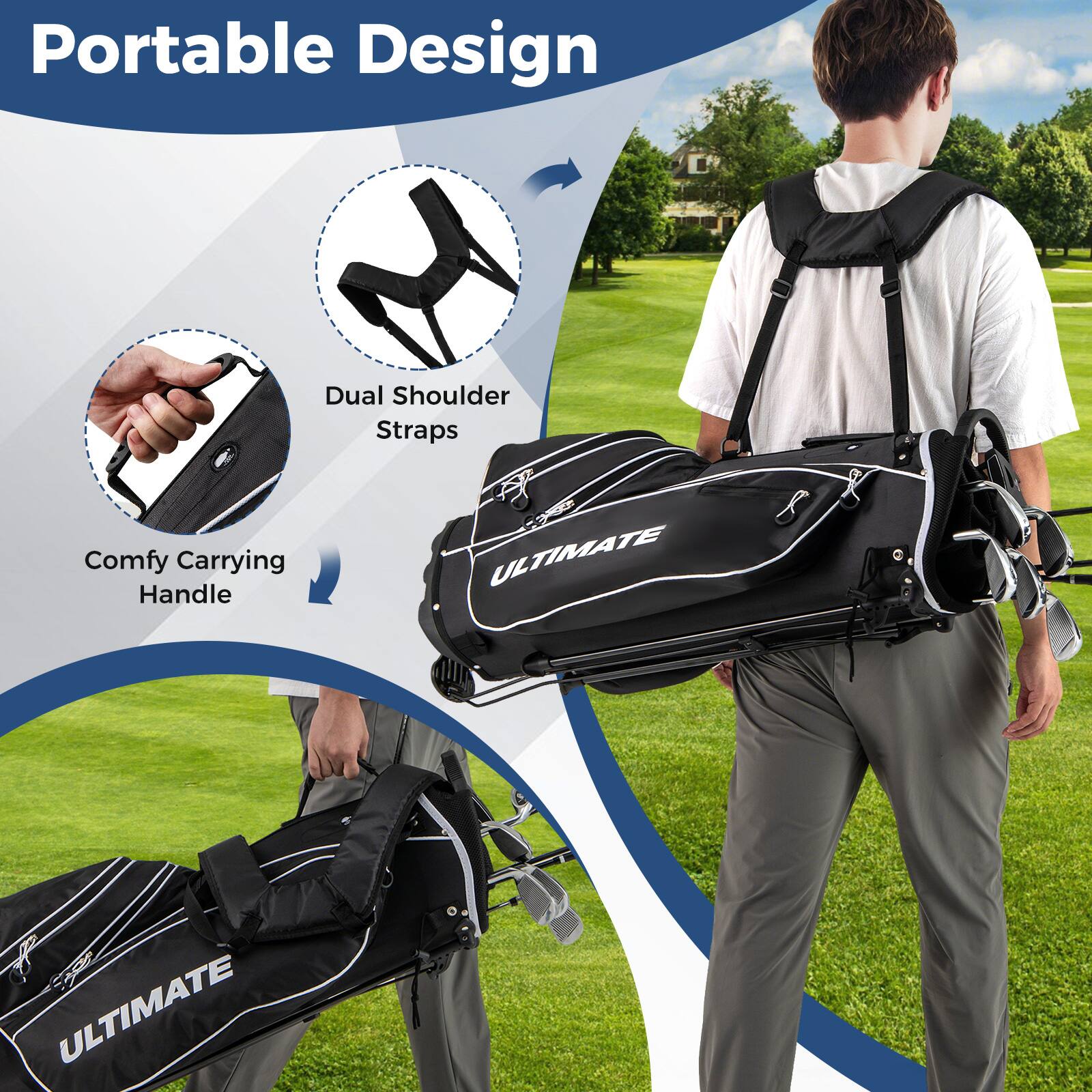 Portable Design

- Dual Shoulder Straps
- Comfy Carrying Handle
