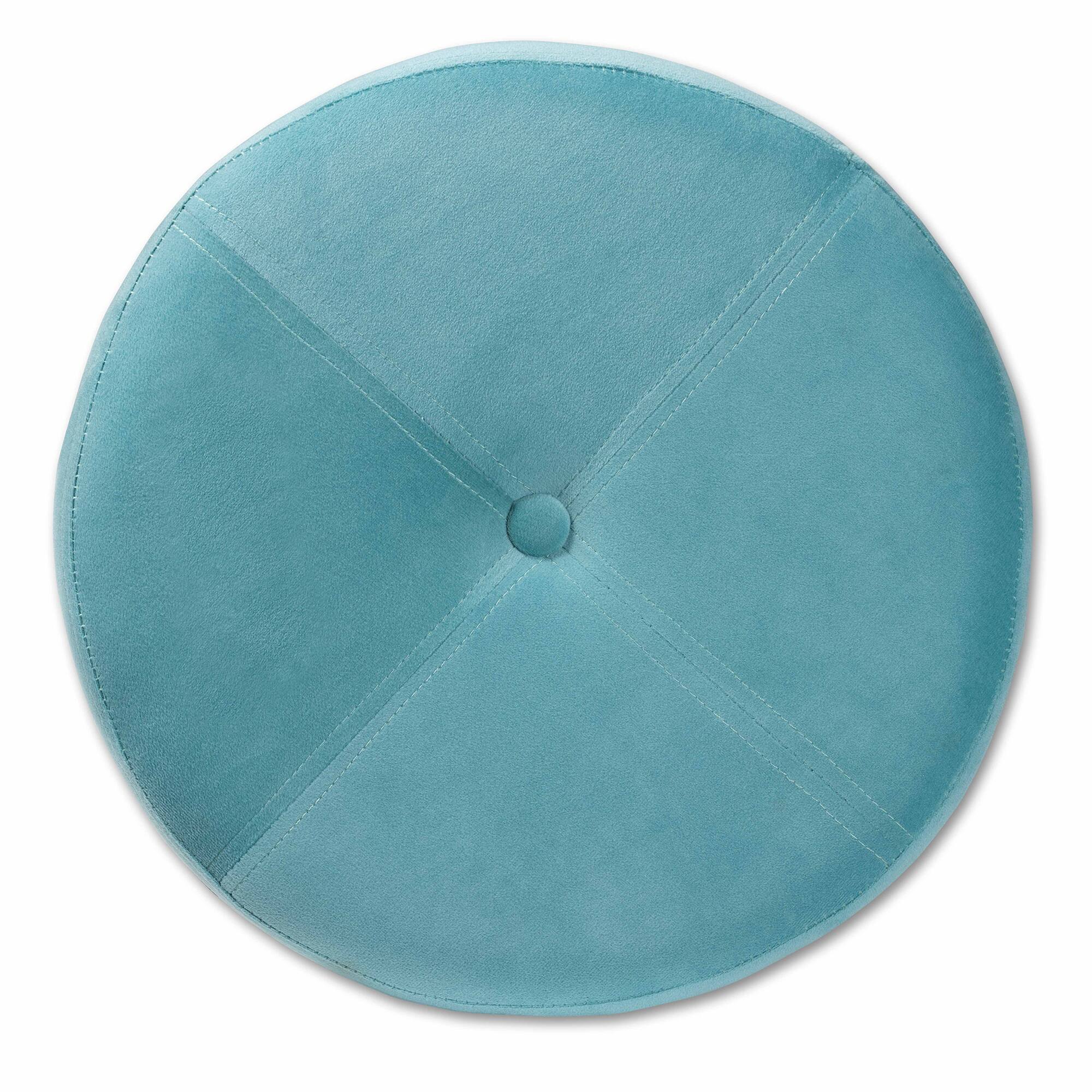 Alt View 1. Baxton Studio - Malina Contemporary Glam and Luxe Velvet Fabric Upholstered and Gold Finished Metal Storage Ottoman - Sky Blue/Gold.