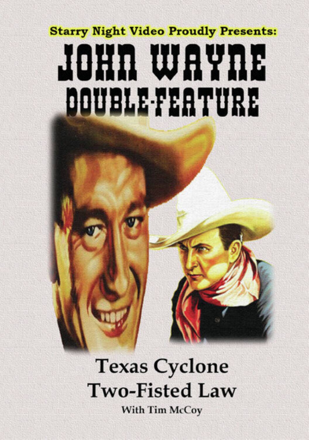 Front. John Wayne Double Feature #02 (Texas Cyclone / Two-Fisted Law)   - DVD.