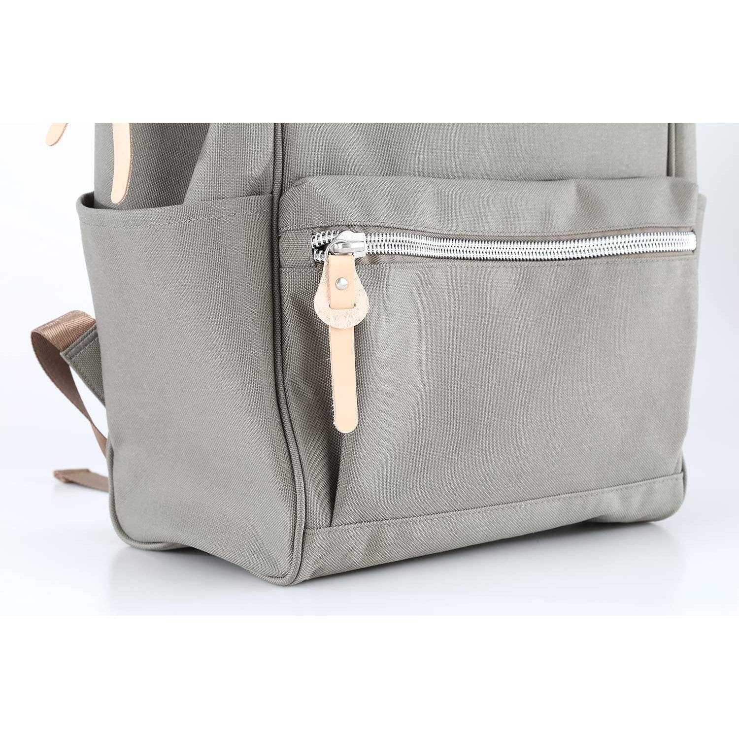 Alt View 5. Cozy Serene - Large Travel Backpack With Laptop Compartment 17 Inch Roomy Bag College For Women men not Include Usb Port 1882 black - 1882-brown-Large.