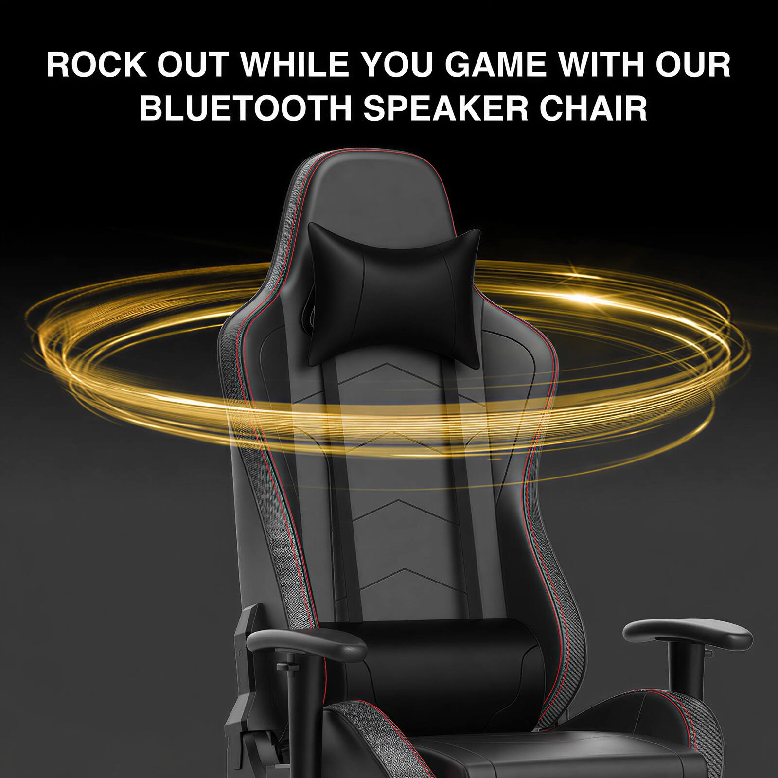 ROCK OUT WHILE YOU GAME WITH OUR BLUETOOTH SPEAKER CHAIR