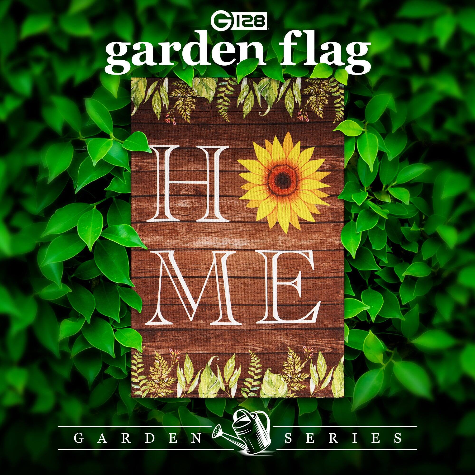 G 128 garden flag  
HI ME  
GARDEN SERIES