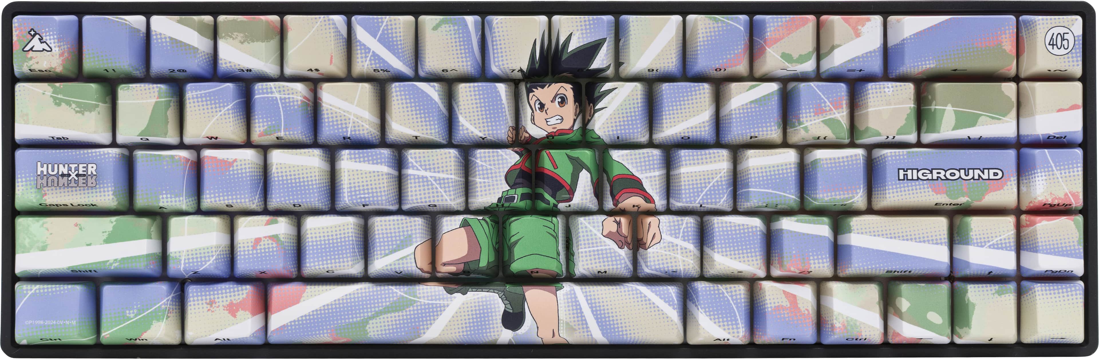 Higround - Hunter x Hunter Basecamp 65+ 65% Wired Mechanical Pre-Lubed TTC Venus Linear Switch Gaming Keyboard w/ RGB Backlighting - Gon - Front_Zoom