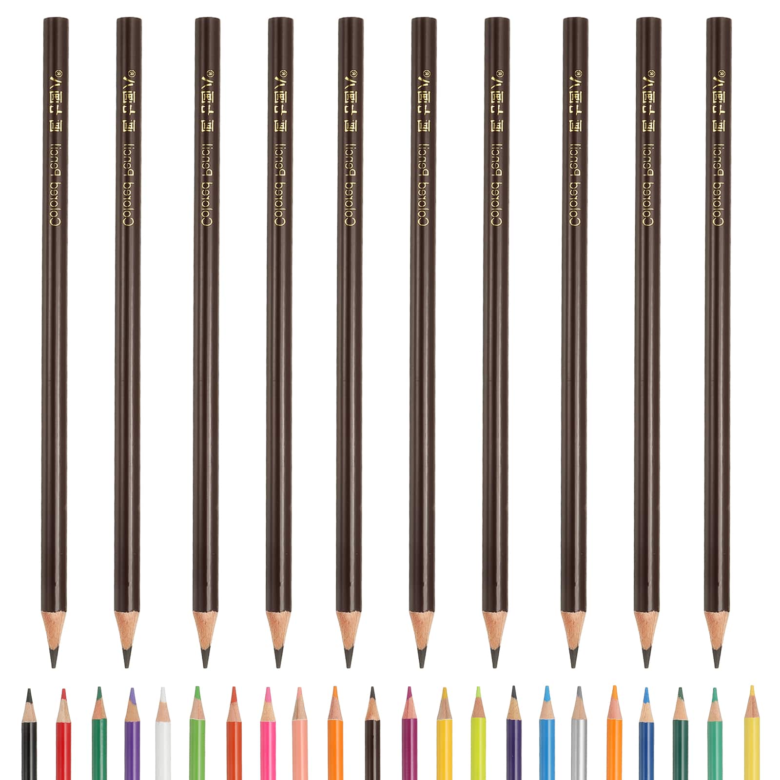 Unique Bargains - Colored Pencils, Oil-Based Drawing Pencils for Adult Coloring Books, Artists, Beginners, 10pcs - Coffee price history on PriceWatchPro