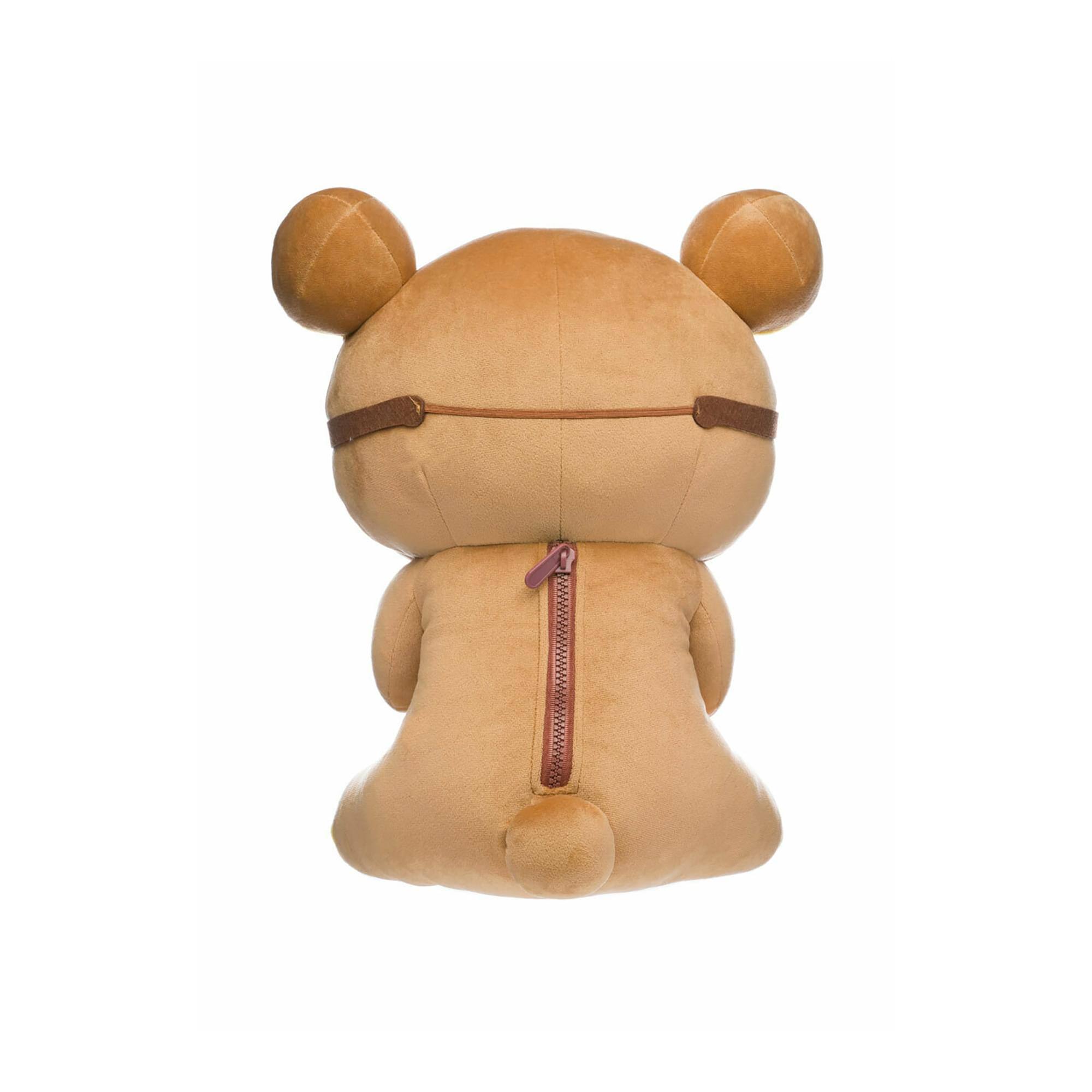 Alt View 10. Sumikkogurashi - Nerdy Rilakkuma 15 Inch Plush - Brown.