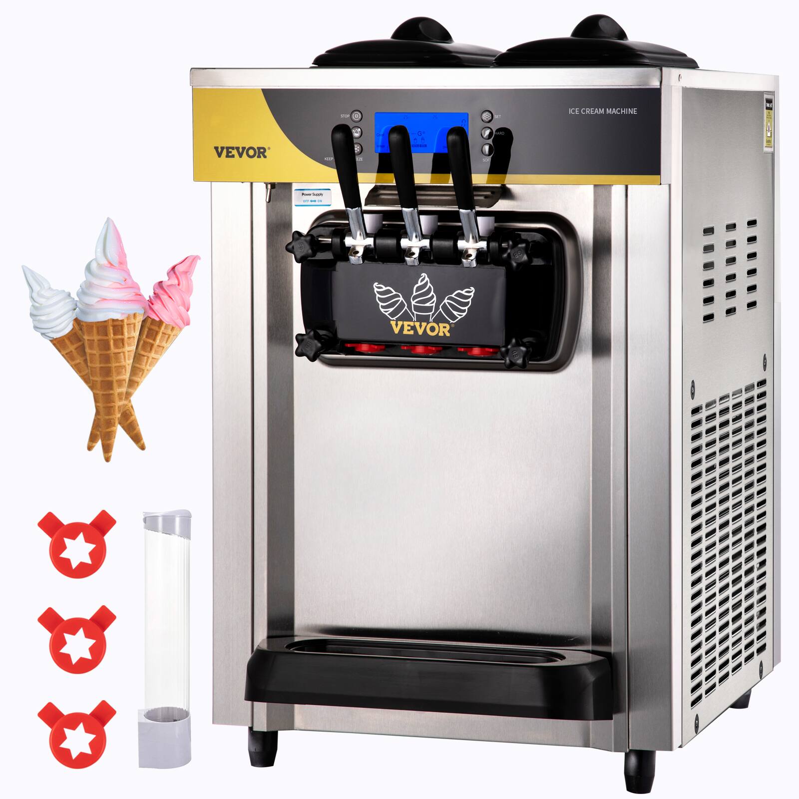 oor  
&  
1  
to  
ICE CREAM MACHINE  
00  
VEVOR  
20  
120  
Su FOR  
-G! I casa  
WO  
our Suzzy  
ur " -  
VEVOR