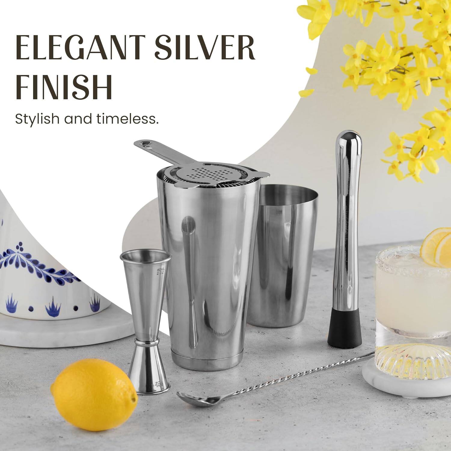 ELEGANT SILVER FINISH  
Stylish and timeless.