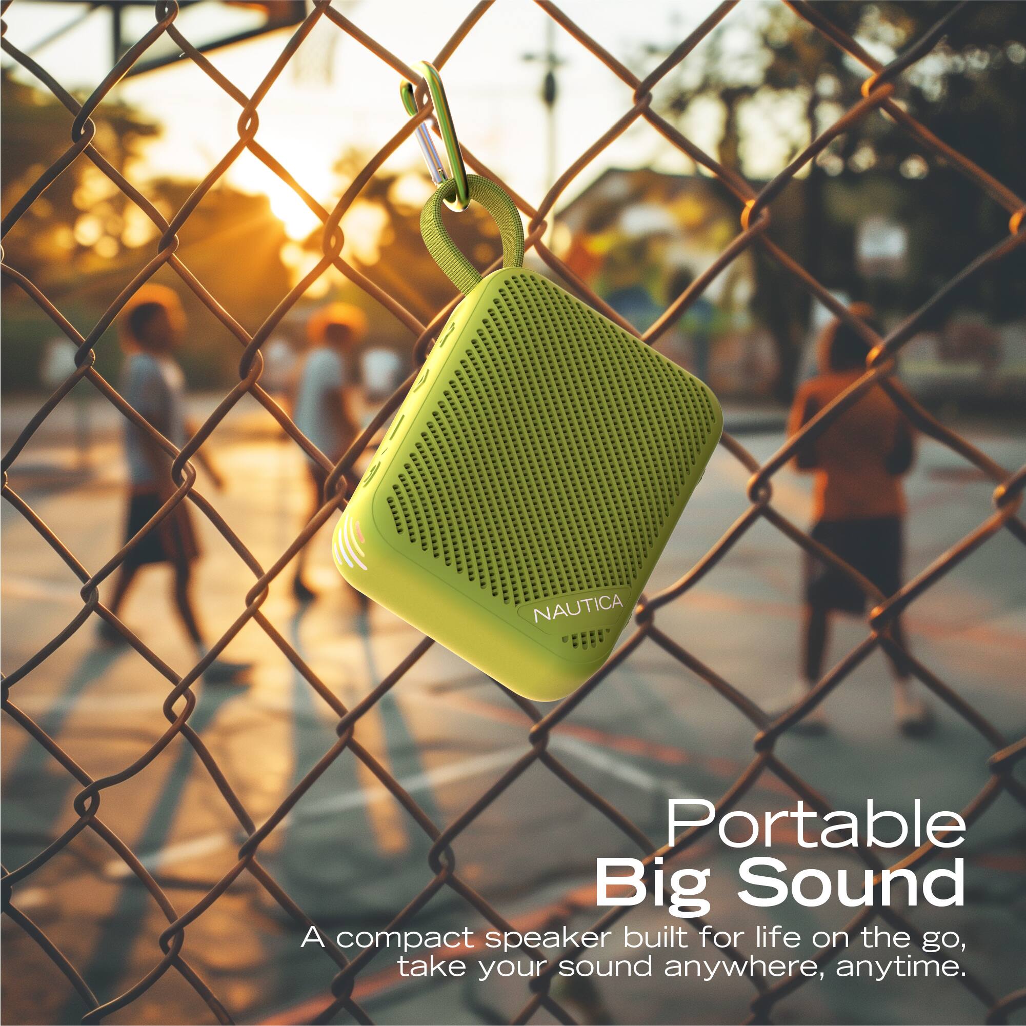 NAUTICA Portable Big Sound  
A compact speaker built for life on the go, take your sound anywhere, anytime.