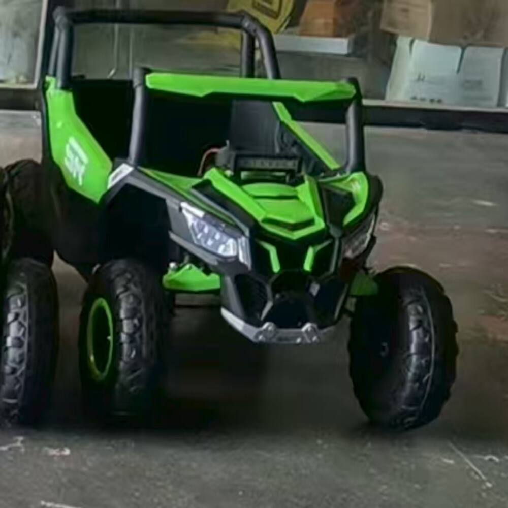 Front. Ropilly - Ropilly 12v kids ride on car Green with Remote Control 2.4G.