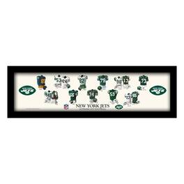 Sporticulture - 12" x 36" Team Uniform Heritage Framed Wall Art - Multicolor