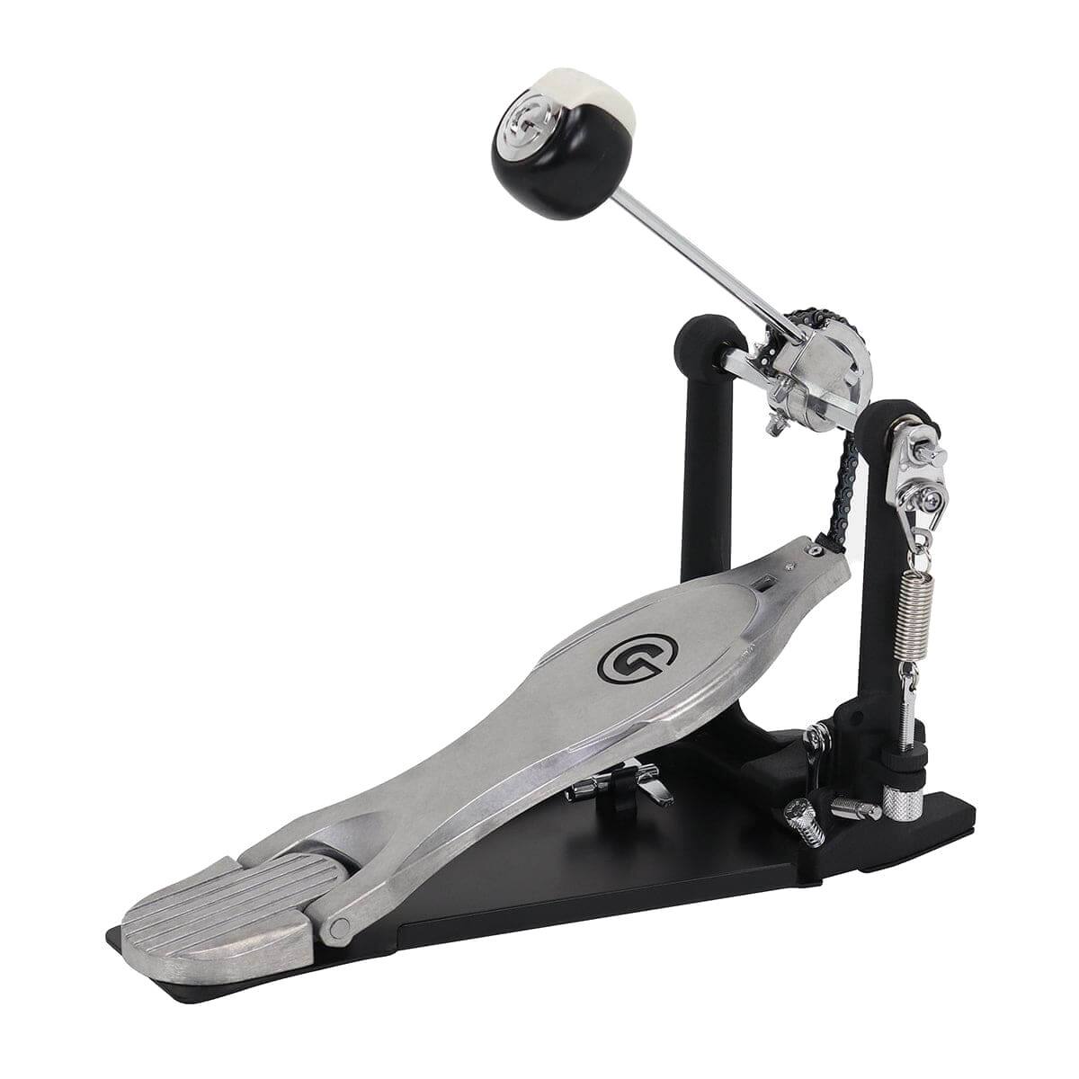 Back. Gibraltar Hardware - 5000 Series Chain Drive Bass Drum Pedal, with Single Chain Mechanism, G Style Fast Touch Footboard.