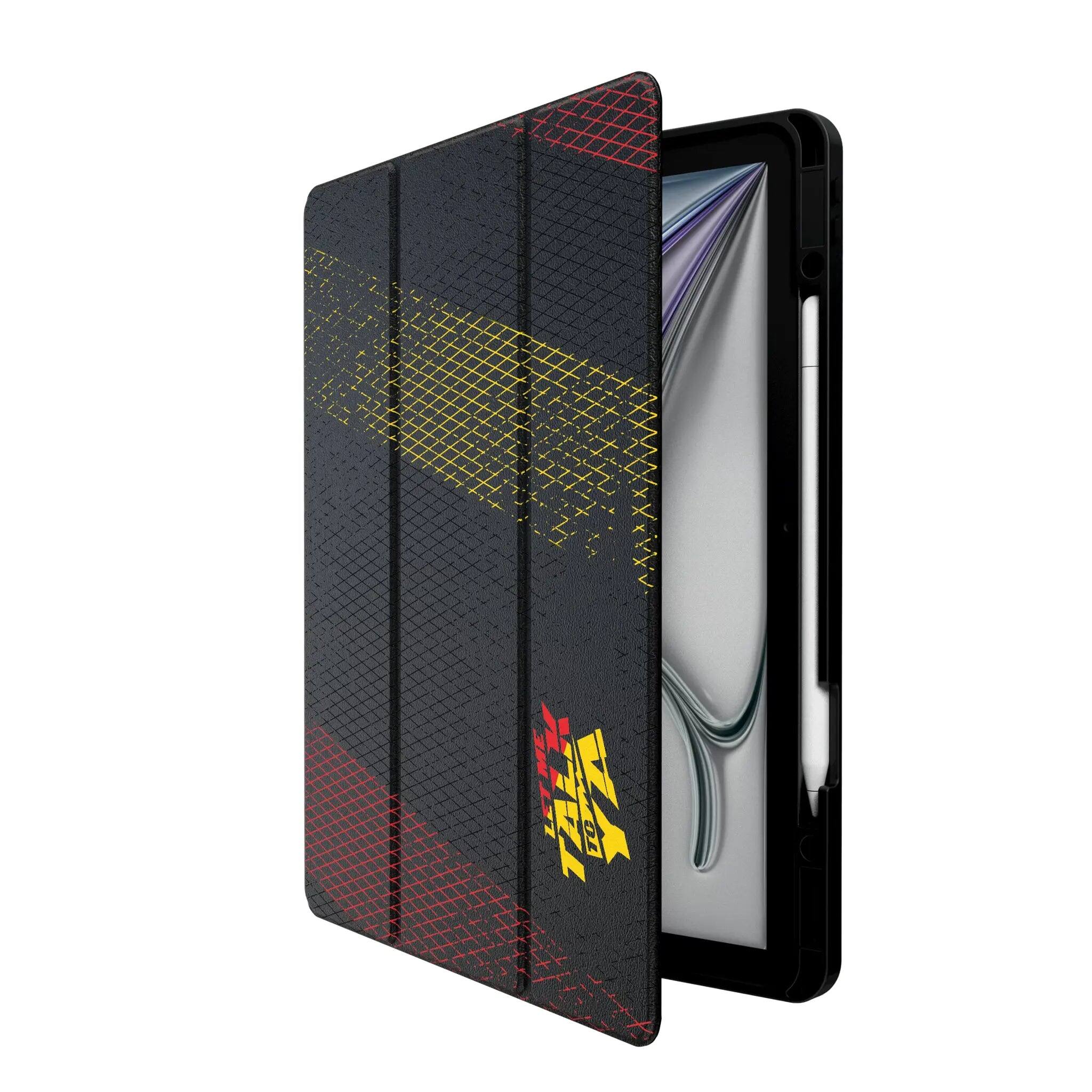 Angle. Keyscaper - WWE Steel Tablet Case for Apple iPad - Apple iPad Mini (6th Gen) - LA Knight.