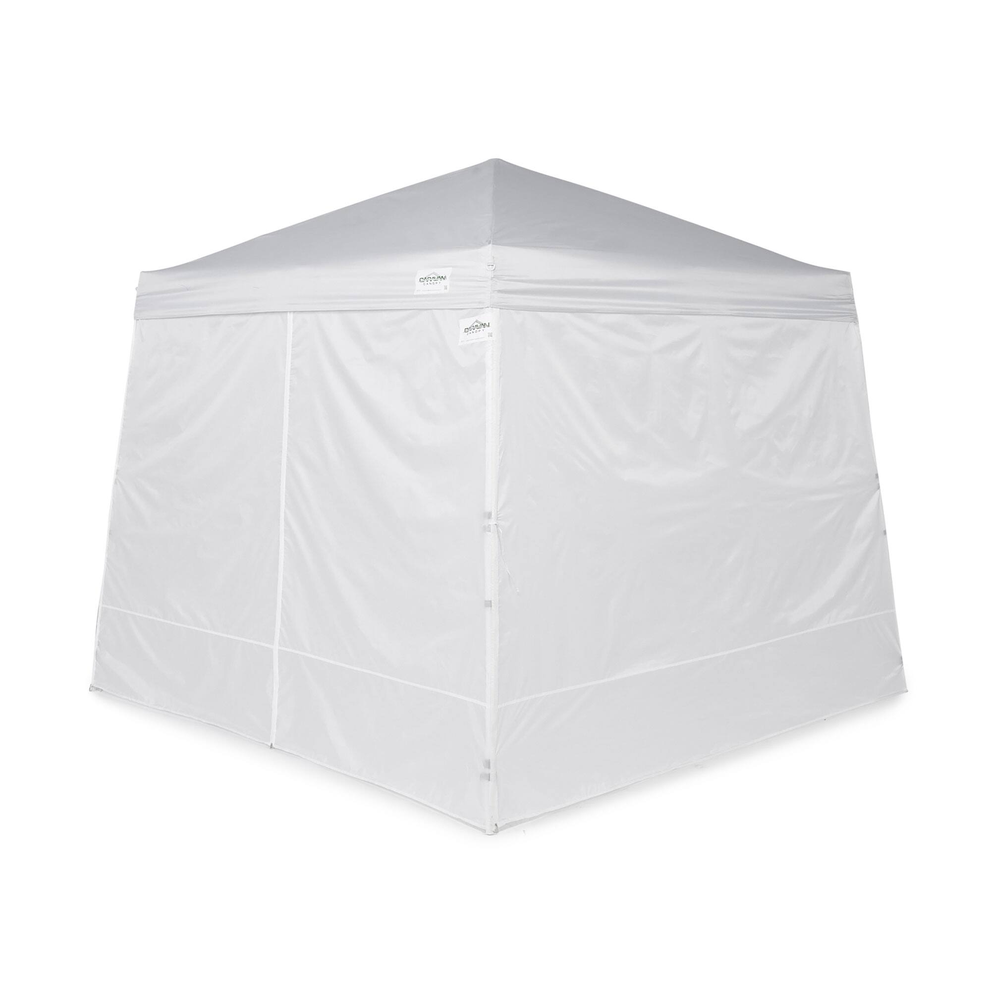 Caravan Canopy - V-Series 10 x 10 Foot Tent Sidewalls, (Sidewalls Only) - White