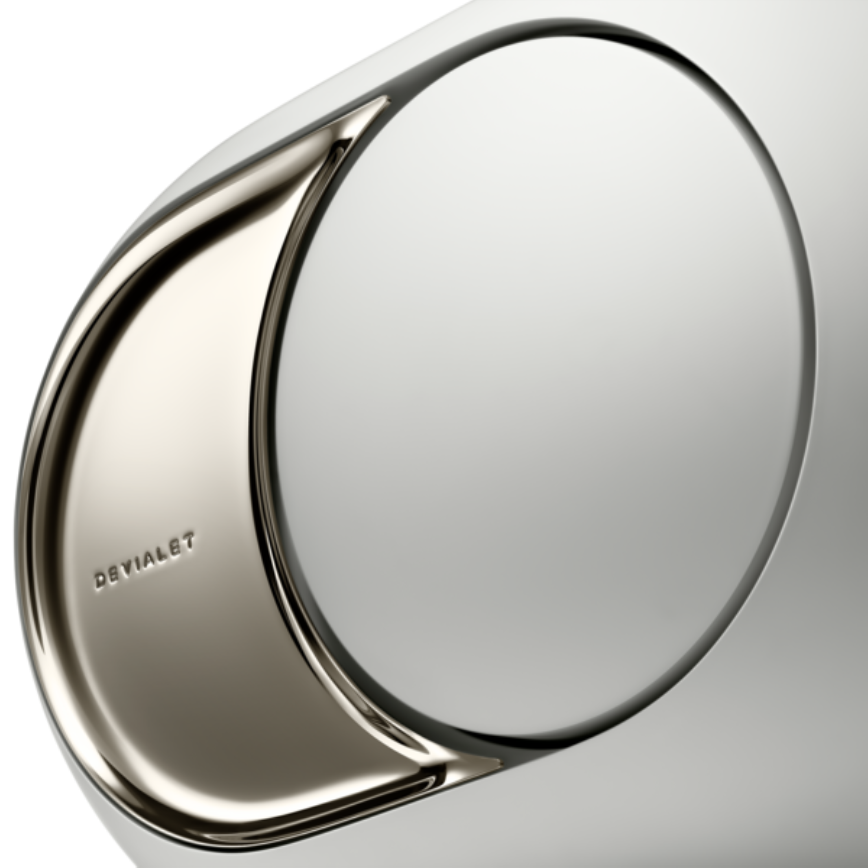 Alt View 1. Devialet - Phantom Ultimate 108 dB Speaker - Light Pearl.