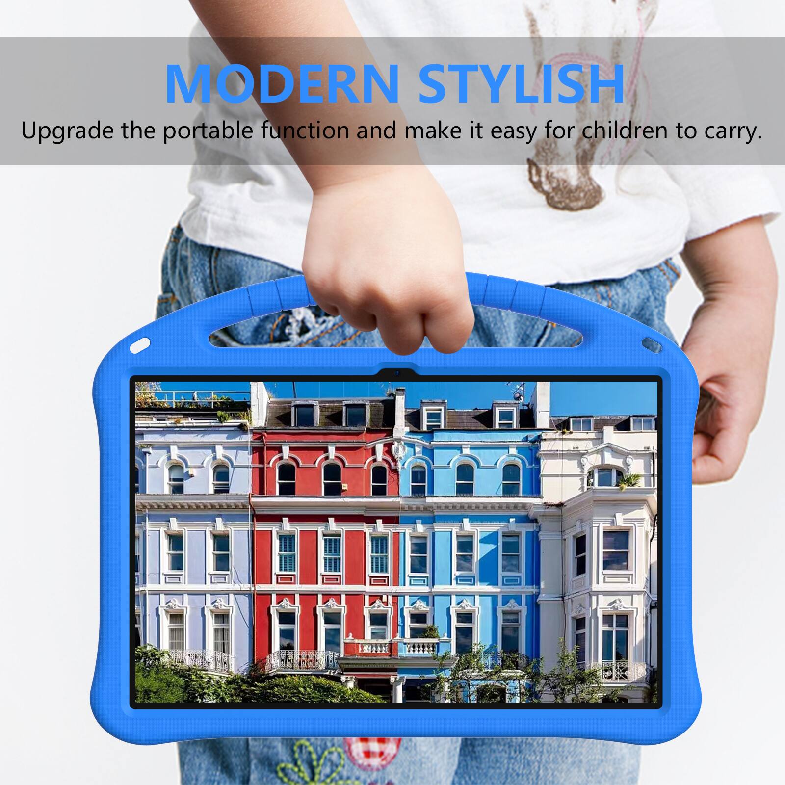MODERN STYLISH  
Upgrade the portable function and make it easy for children to carry.