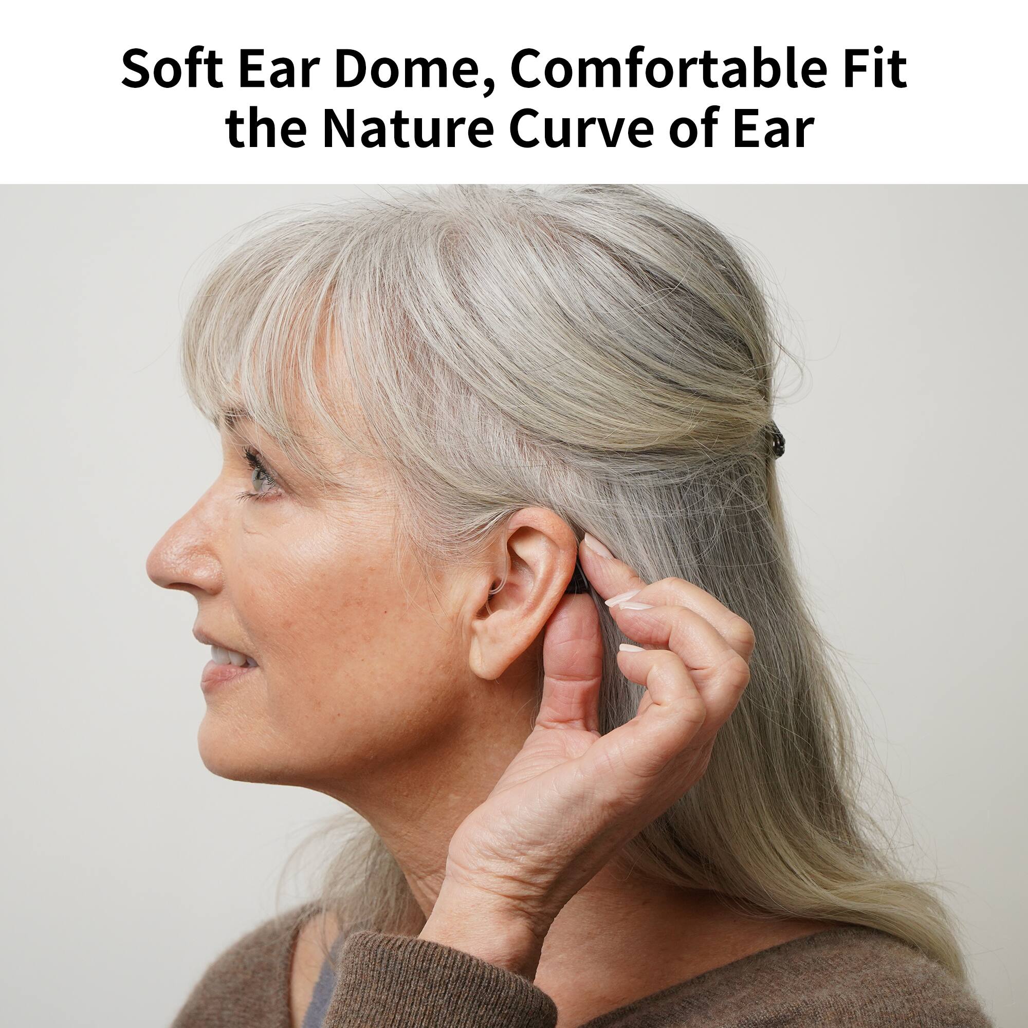 Soft Ear Dome, Comfortable Fit the Nature Curve of Ear