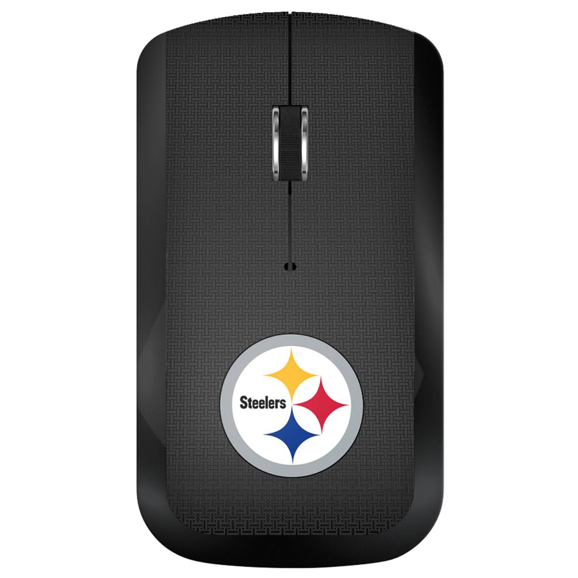 Front. Keyscaper - Pittsburgh Steelers Wireless USB Computer Mouse - Black.