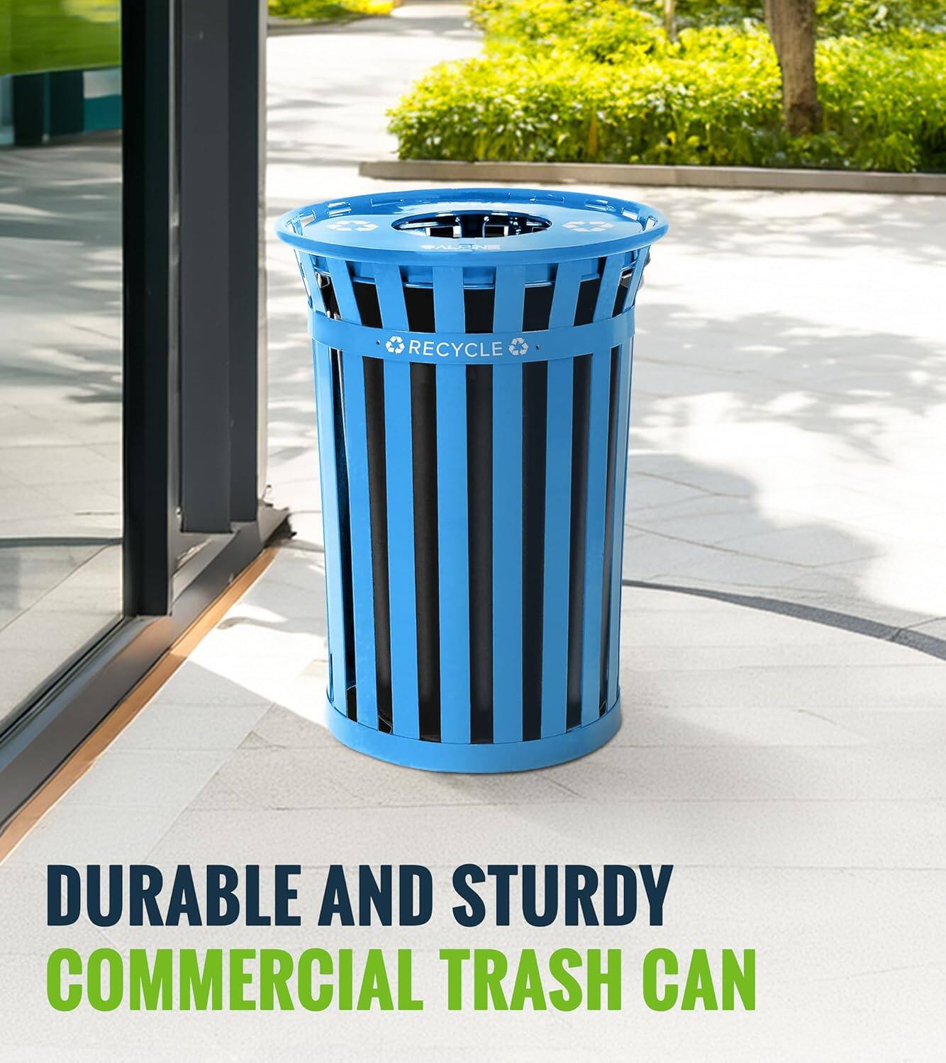 BALLEO RECYCLE, DURABLE AND STURDY COMMERCIAL TRASH CAN