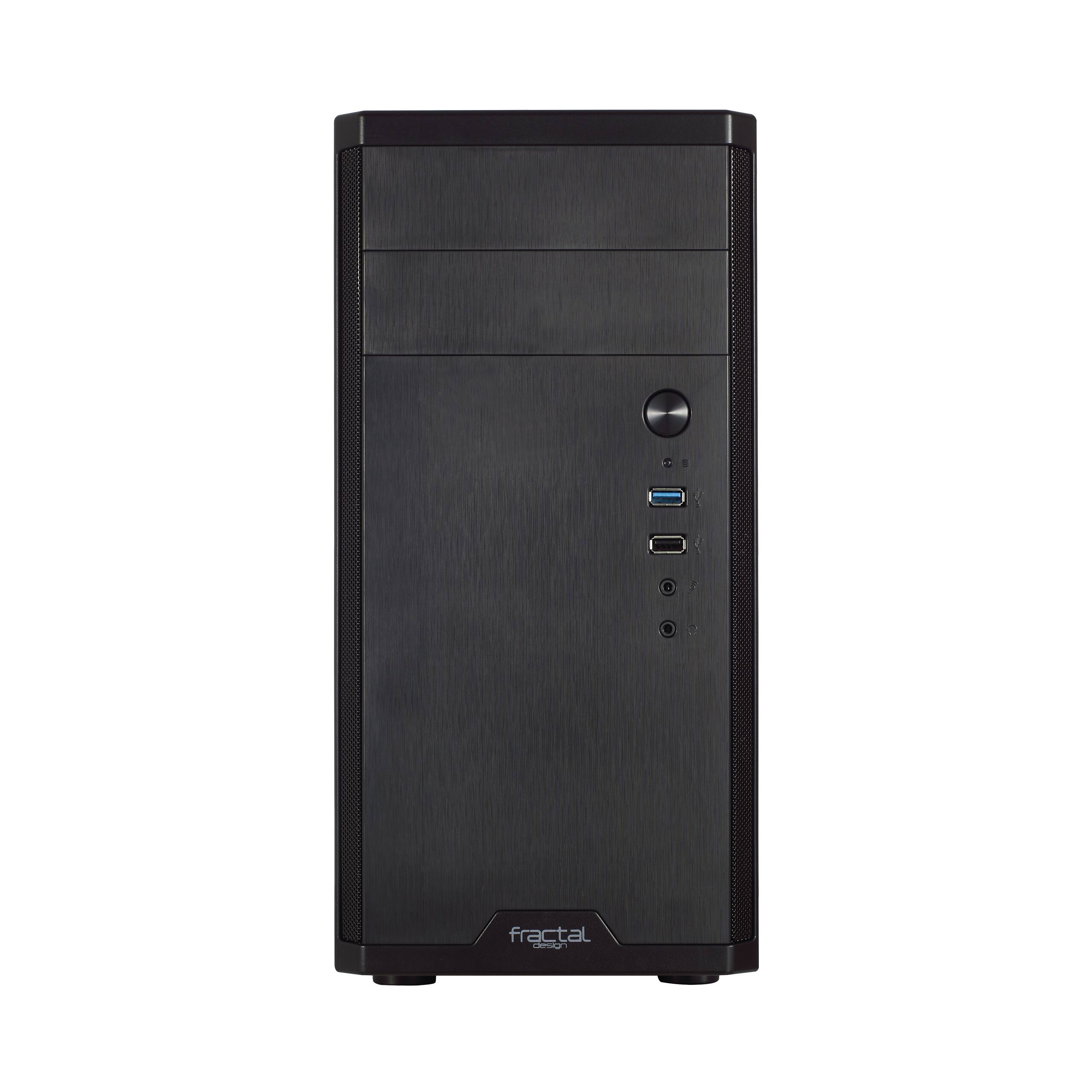 Alt View 5. Fractal Design - Fractal Design Core 1100, Black, Micro ATX, Mini Tower PC Case - Black.