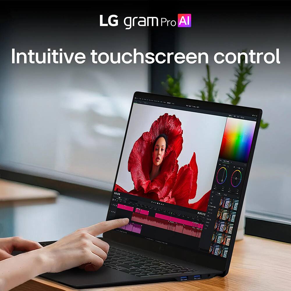 LG gram Pro AI  
Intuitive touchscreen control