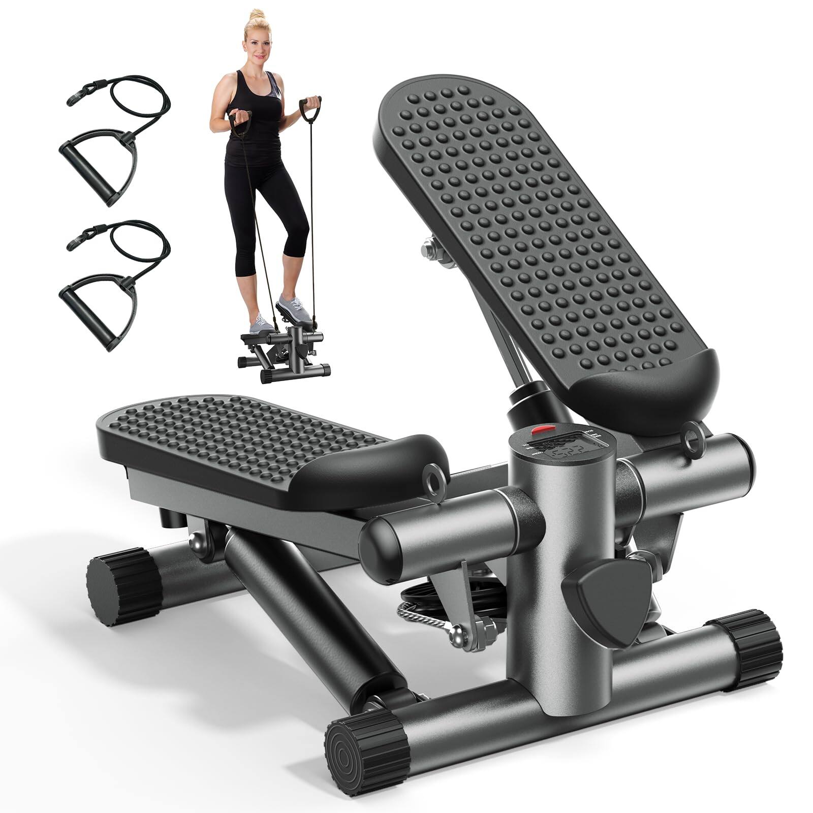 Front. ThinkLink Electronic - Mini Stepper Stair Exercise Home Compact Hydraulic Fitness Machine Adjustable Step Quiet Portable stepper - Default.