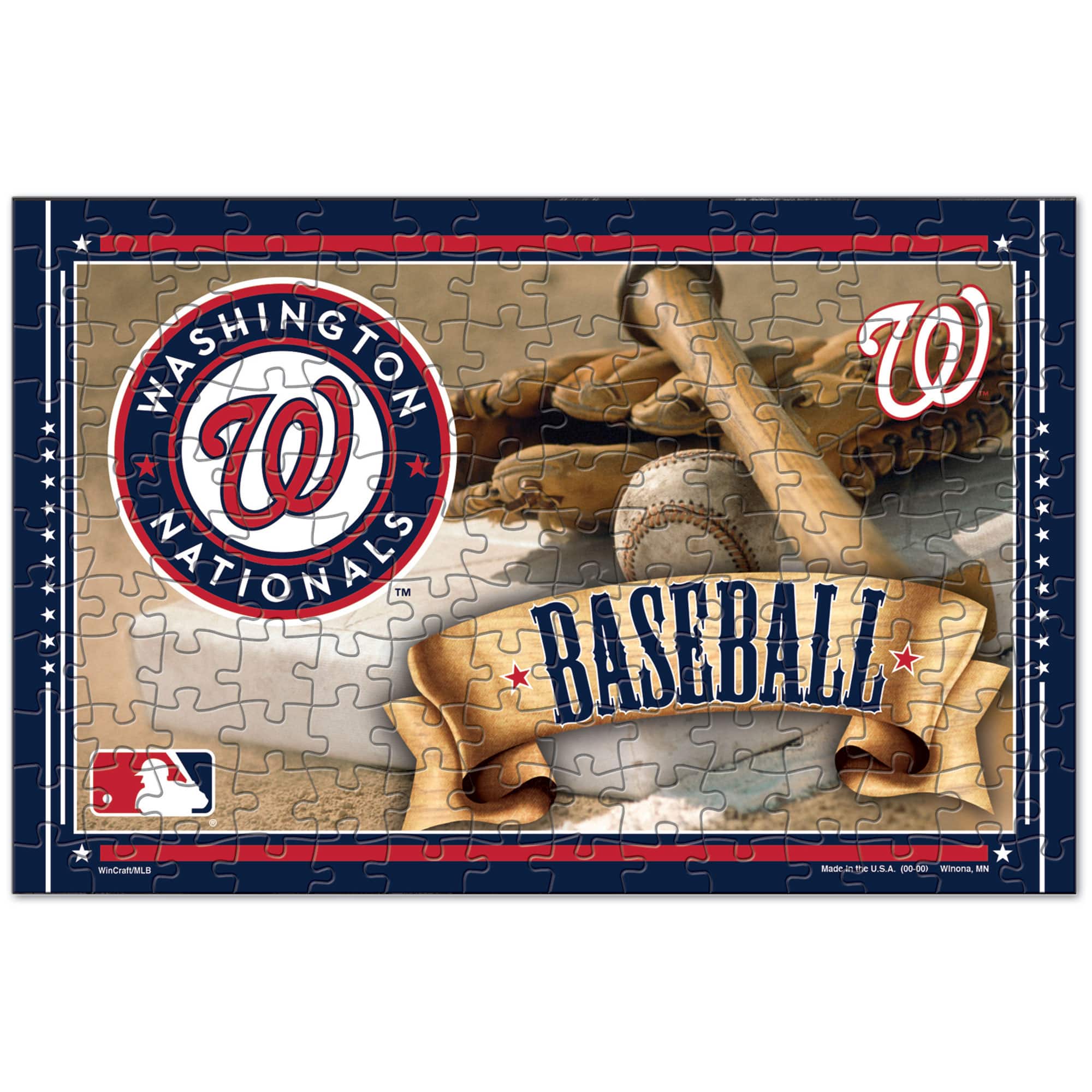 WinCraft - Washington Nationals 150-Piece Team Puzzle - Multicolor