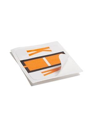 Alt View 4. Smead - BCCR Labels File Folder Label, K, Light Orange, 500 Labels/Pack - Orange.