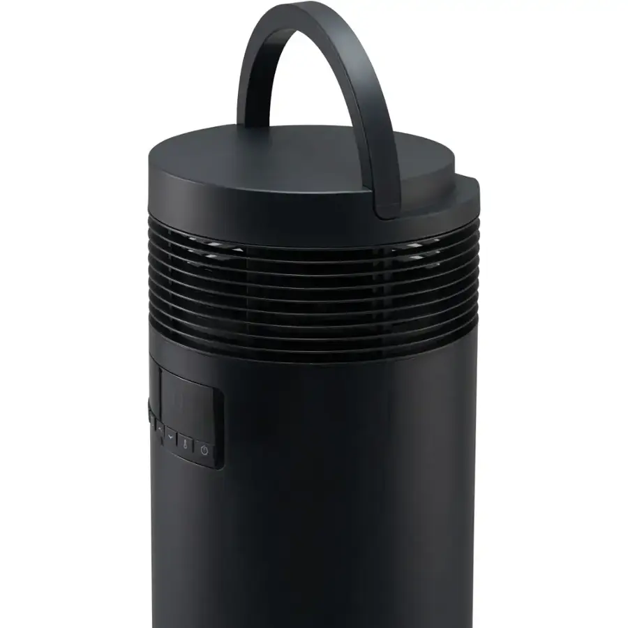 Alt View 21. Lifesmart - 360 Surround Ceramic BlackTower Heater with Handle - Black.