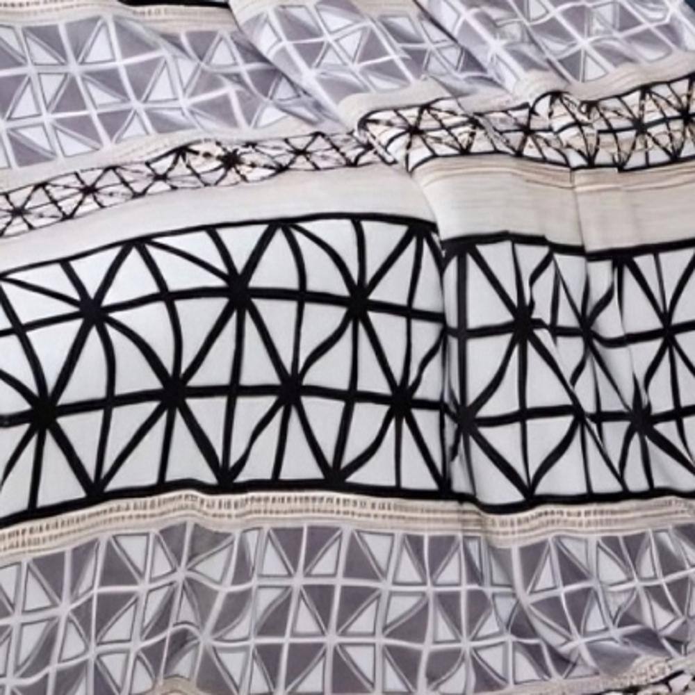 Alt View 3. Noble House - Plazatex Brexton plush Decorative Machine Washable Throw 50" x 70" Black,Grey & White - Black, Grey & White.