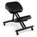 Front. Costway - Ergonomic Kneeling Adjustable Stool Chair with Lockable Universal Wheels - Black.