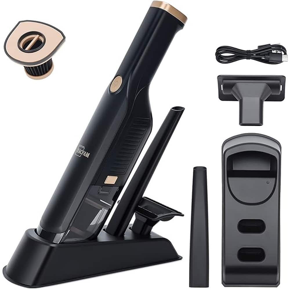ACJPR - Handheld Vacuum Cordless, 15KPA High Power Suction, USB Quick Charge, Car Vacuum