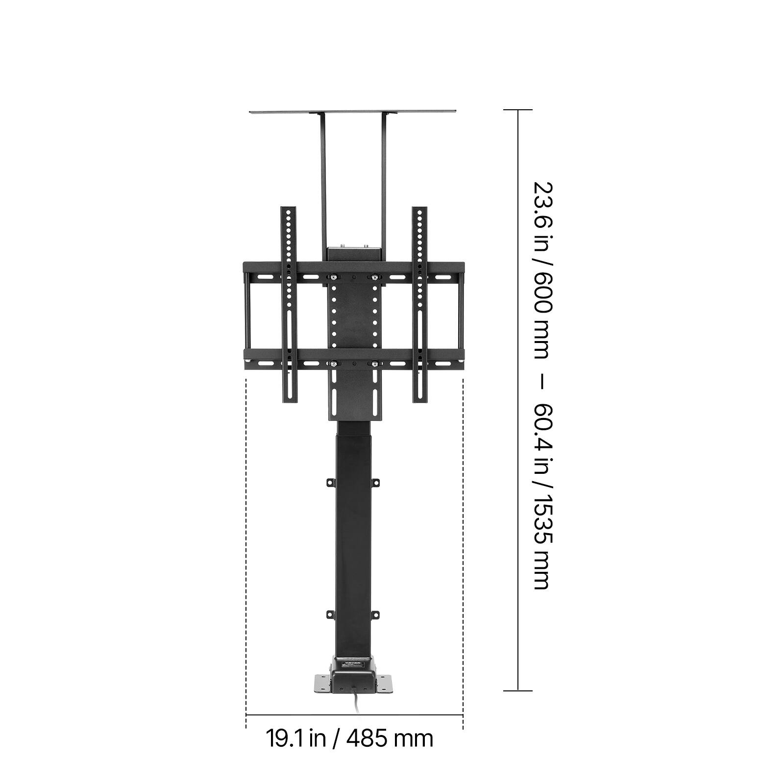 23.6 in / 600 mm  
60.4 in / 1535 mm  
19.1 in / 485 mm