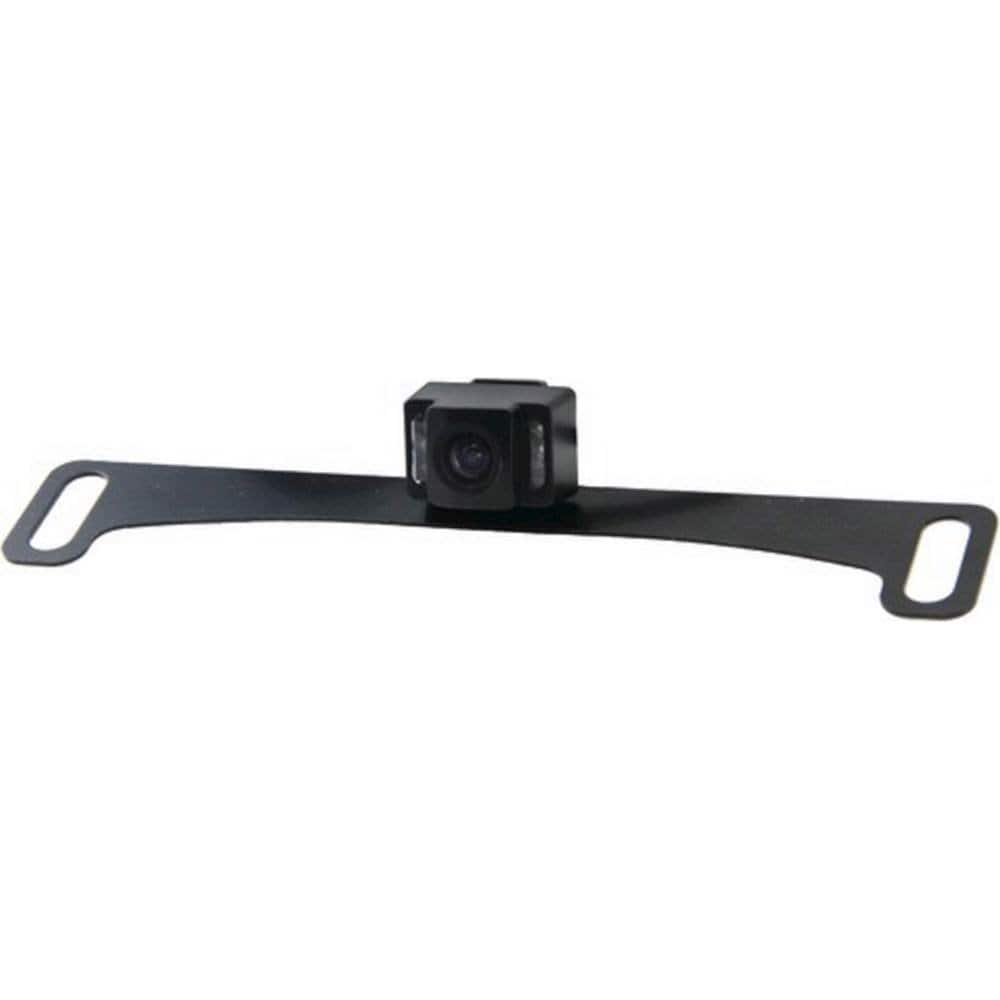 Alt View 11. BOYO - Concealed Mount License Plate Camera with Night Vision - Black.