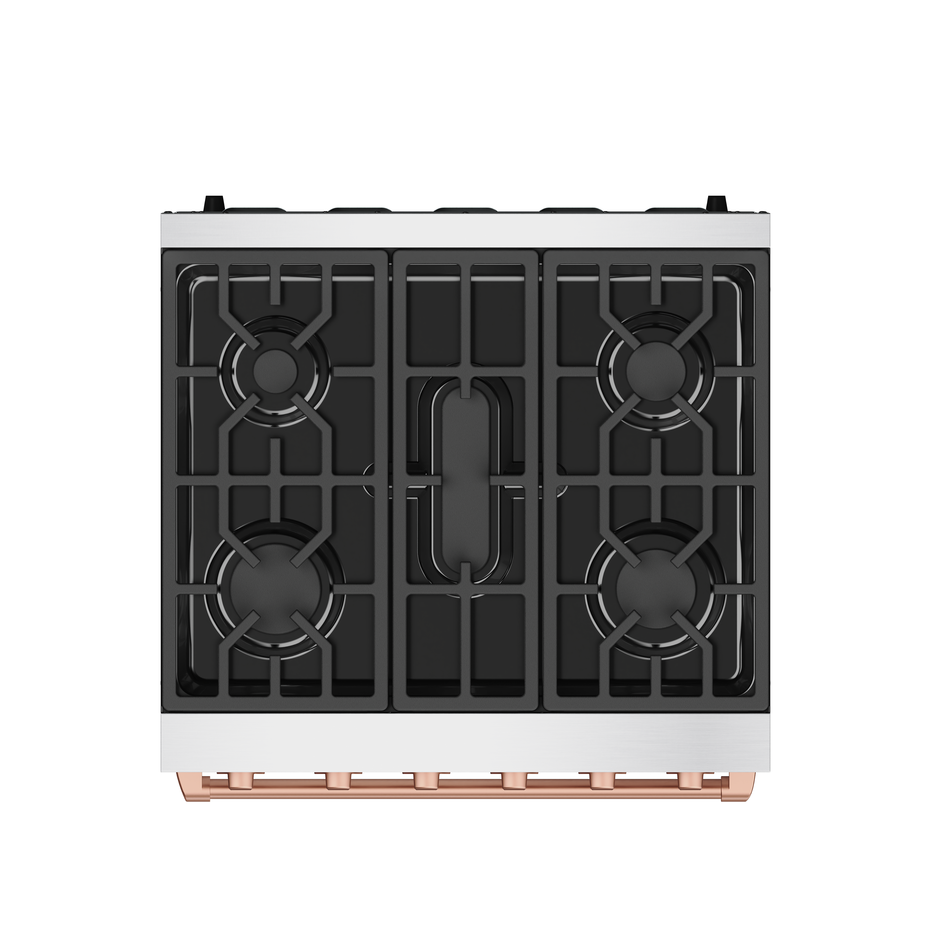 Alt View 1. Thor Kitchen - Gordon Ramsay Series by Thor Kitchen 4.55 Cu. Ft Freestanding Gas Range with Rose Gold Hardware - Stainless Steel.
