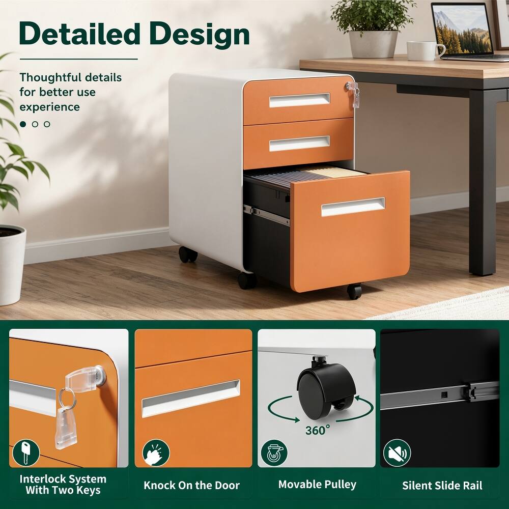 Detailed Design  
Thoughtful details for better use experience  

- Interlock System With Two Keys  
- Knock On the Door  
- Movable Pulley  
- Silent Slide Rail